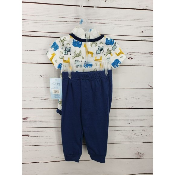 Cutie Pie 6-9 months Let's Explore Safari 3 piece boys bodysuit set - Picture 3 of 6